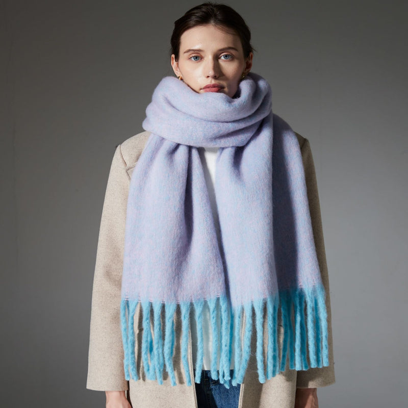 Langt vintertørklæde