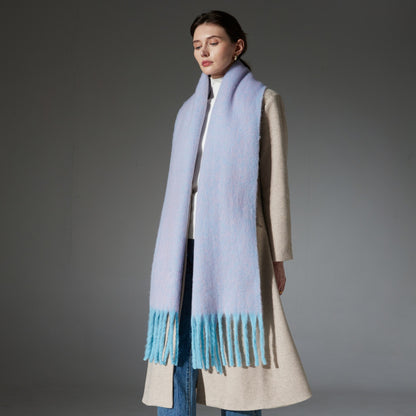 Langt vintertørklæde