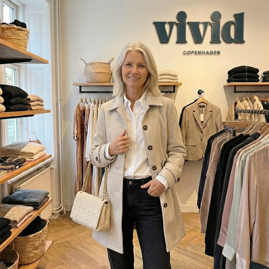 Elegant pendlerfrakke i medium tykkelse